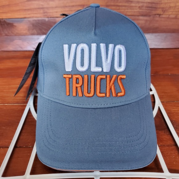 Volvo Trucks Hat Cap Strap Back Men Skyway Blue‎ Embroidered One Size New
